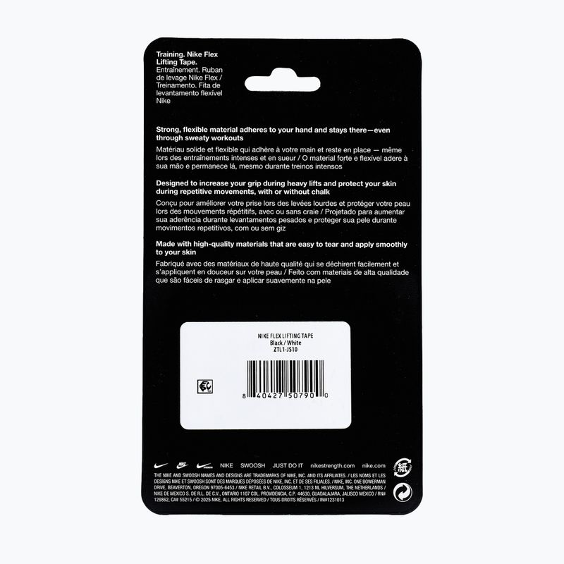 Кохезивен еластичен бинт Nike Strenght Flex Lifting Tape black/white 8