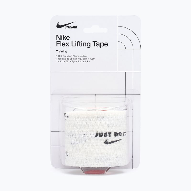 Кохезивен еластичен бинт Nike Strenght Flex Lifting Tape white/black 5