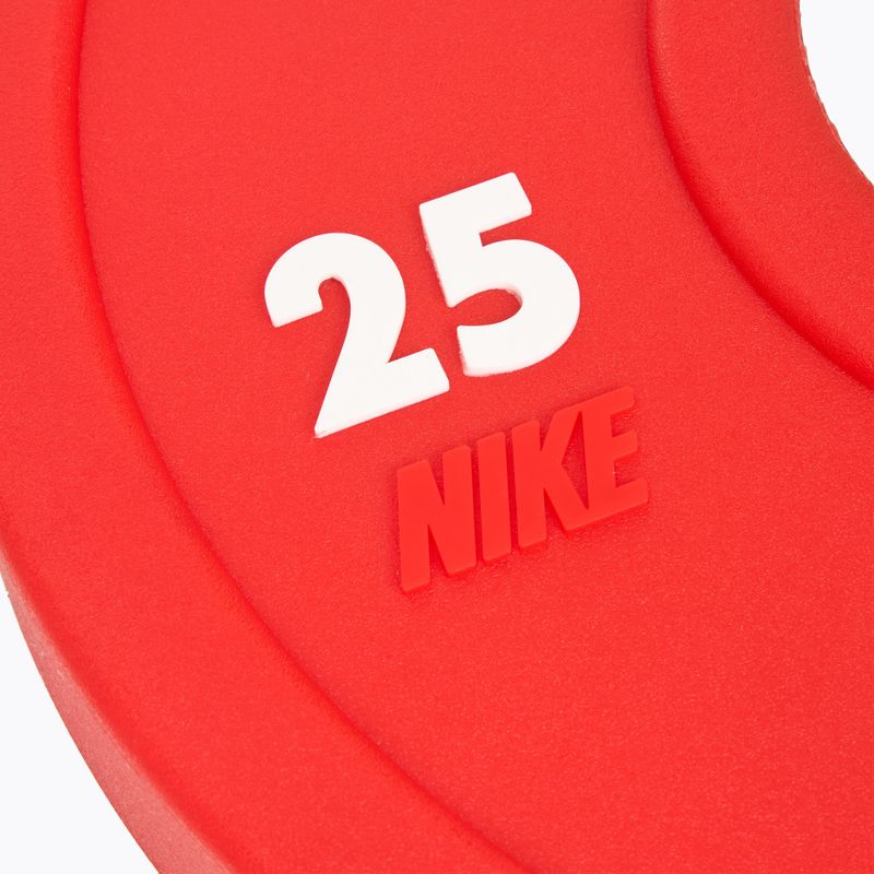 Бъмпър тежести Nike Strength Pro Urethane Bumper Plates 25 kg red/white 3