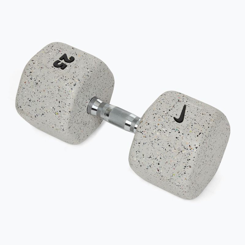 Гумиран дъмбел Nike Strength Grind Dumbbell 25 kg wolf grey
