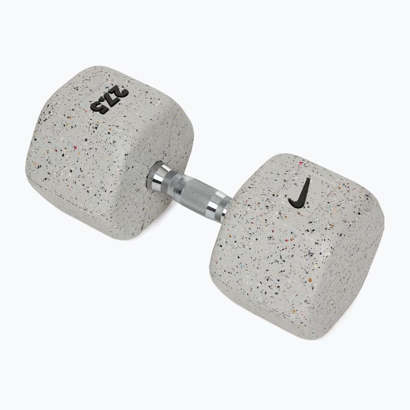 Гумиран дъмбел Nike Strength Grind Dumbbell 27,5 kg wolf grey