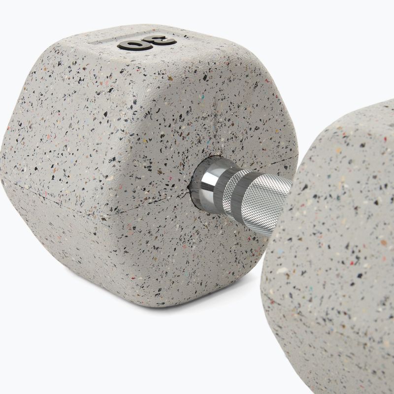 Гумиран дъмбел/гира Nike Strength Grind Dumbbell 30 kg wolf grey 4