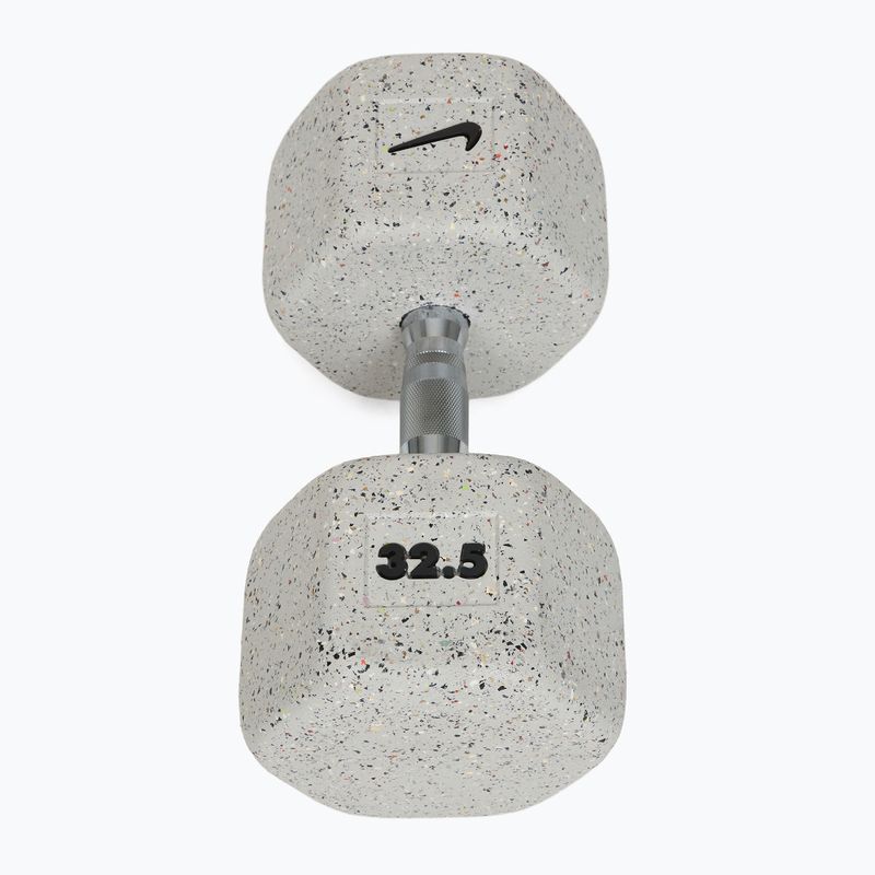 Гумиран дъмбел/гира Nike Strength Grind Dumbbell 32,5 kg wolf grey 2