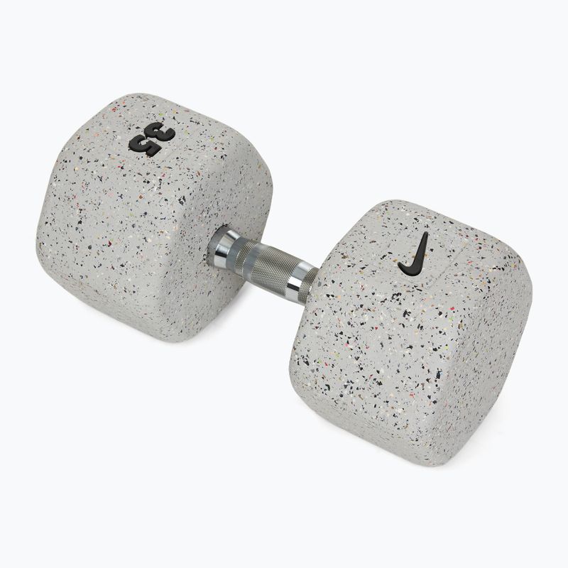 Гумиран дъмбел Nike Strength Grind Dumbbell 35 kg wolf grey