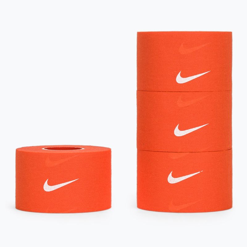 Еластичен кохезивен бинт Nike Strenght Athletic Tape 4 бр. оранжево/бяло