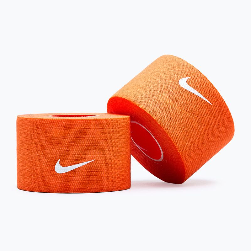 Кохезивен еластичен бинт Nike Strenght Athletic Tape orange/white 4