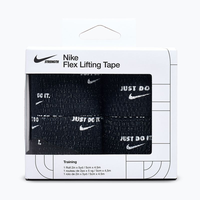 Кохезивен еластичен бинт Nike Strenght Flex Lifting Tape black/white 2