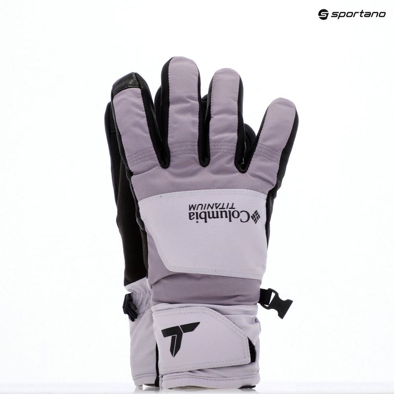 Дамски ръкавици за трекинг Columbia PowBound lavender pearl/shale purple/black 3
