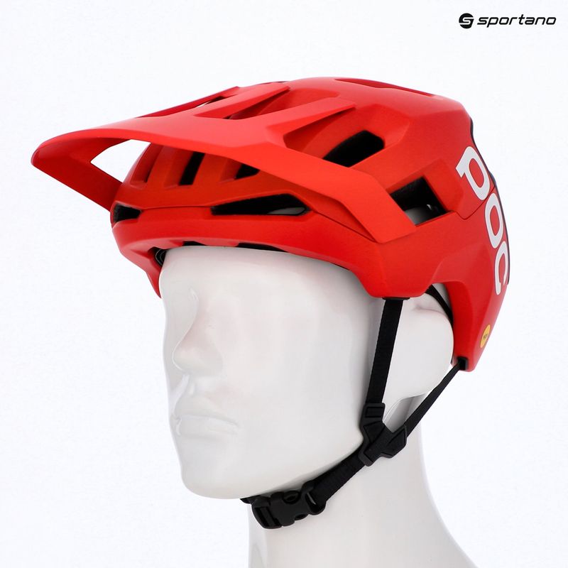 Велосипедна каска POC Kortal Race MIPS prismane red matt/uranium black matt 6