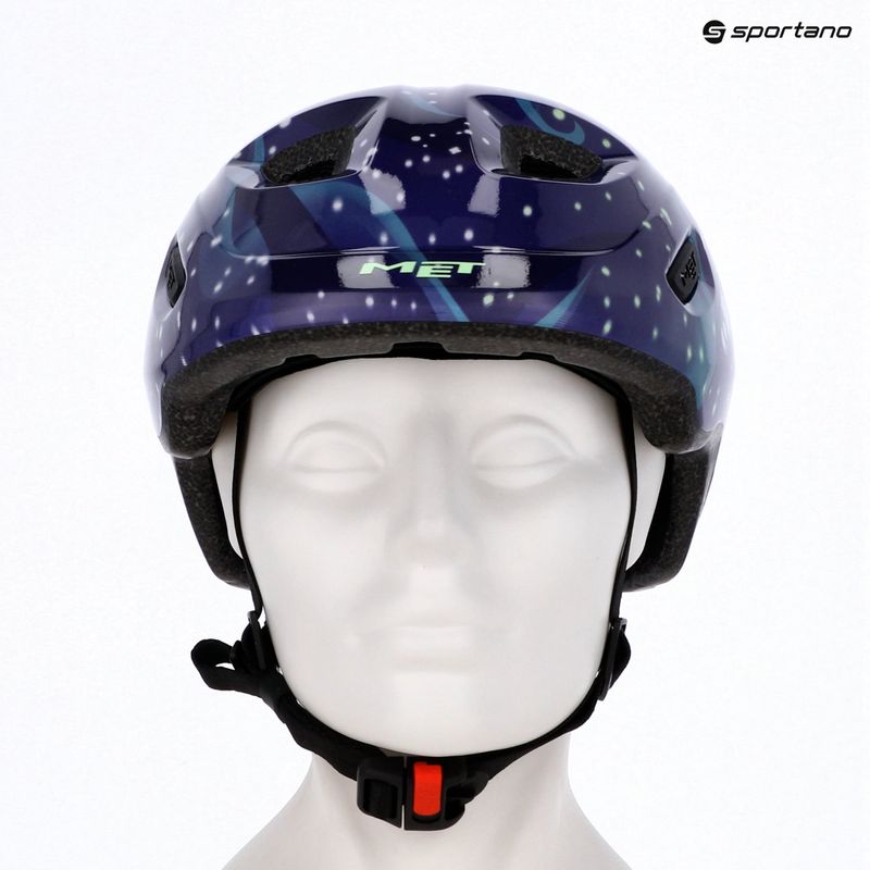 Детска велосипедна каска MET Hooray space glow in the dark 7