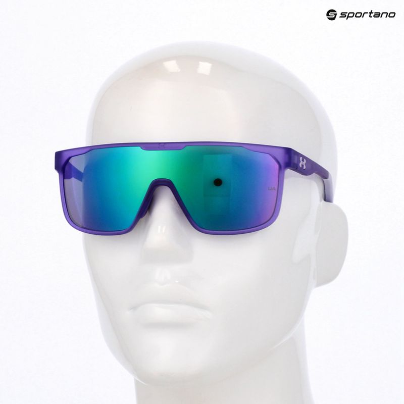 Слънчеви очила Under Armour Define/G S3 матово виолетово/зелено многослойни мъжки очила 10