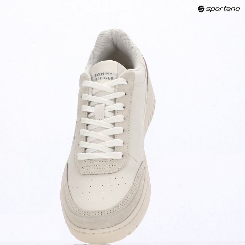 Мъжки обувки Tommy Hilfiger Basket Core Leather Suede Mix ecru/street green 9