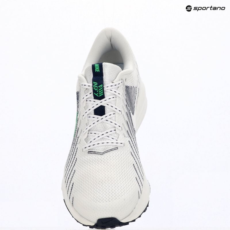 Мъжки обувки за бягане  Nike Run Defy White/Midnight Navy/Green Spark 10