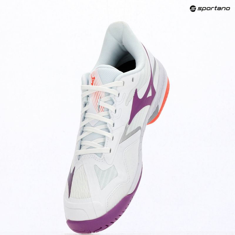 Дамски обувки за тенис Mizuno Wave Exceed Court AC white/dahlia/lava orange 9