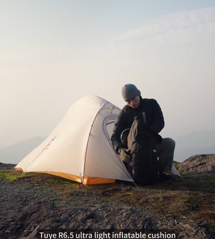 Постелка Naturehike Tuye R 6.5 carbon silver 6