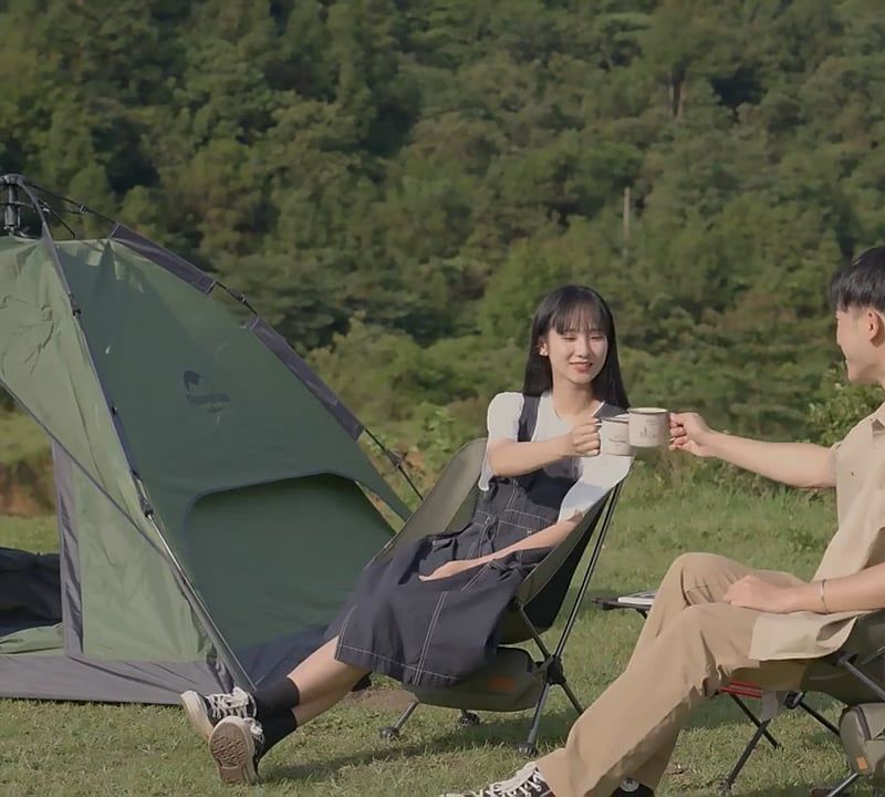 Палатка за къмпинг 3-местна Naturehike Pop-Up 3 Automatic forest green 9