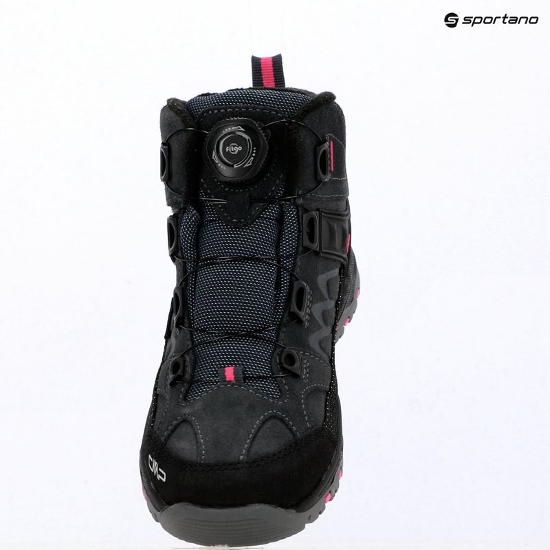 Детски обувки за трекинг CMP Kiruna Mid Fitgo Fleece Wp antracite/festival 9