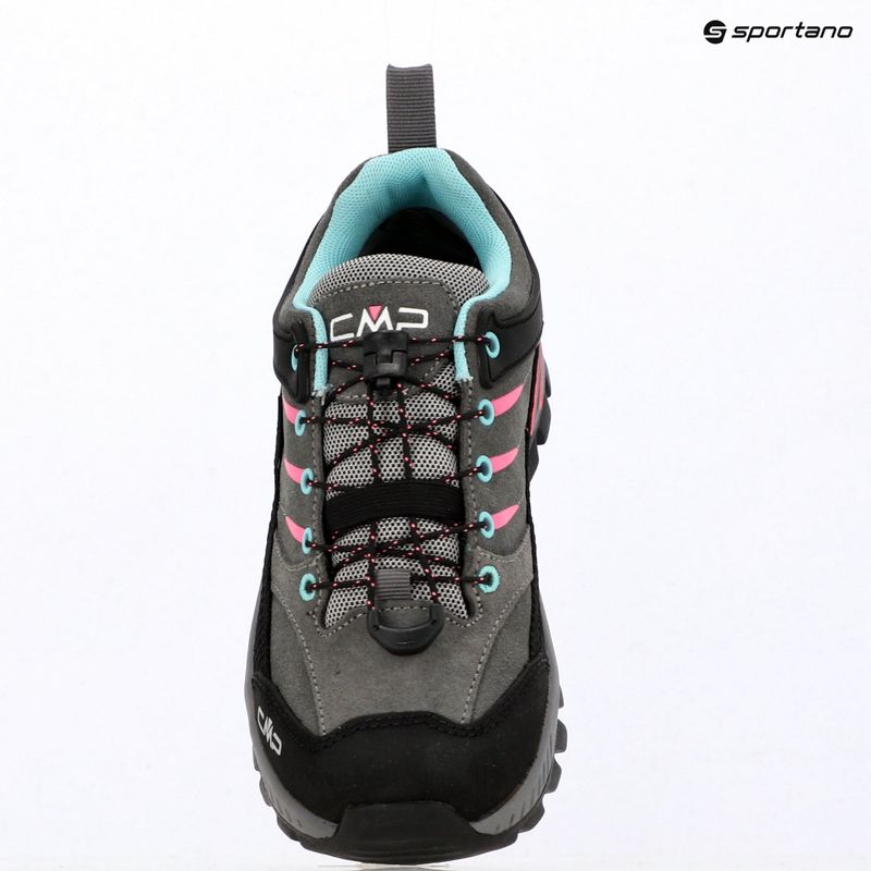 Детски обувки за трекинг CMP Rigel 2.0 Low Waterproof grey/acquarius/pink fluo 9