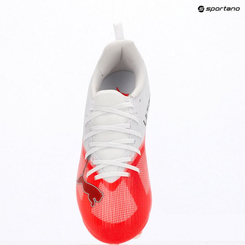 Детски футболни обувки PUMA Ultra 7 Match FG/AG Jr ultra red/puma black/puma white 9