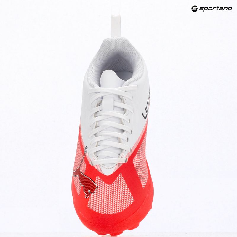Детски футболни обувки PUMA Ultra 7 Play TT Jr ultra red/puma black/puma white 9