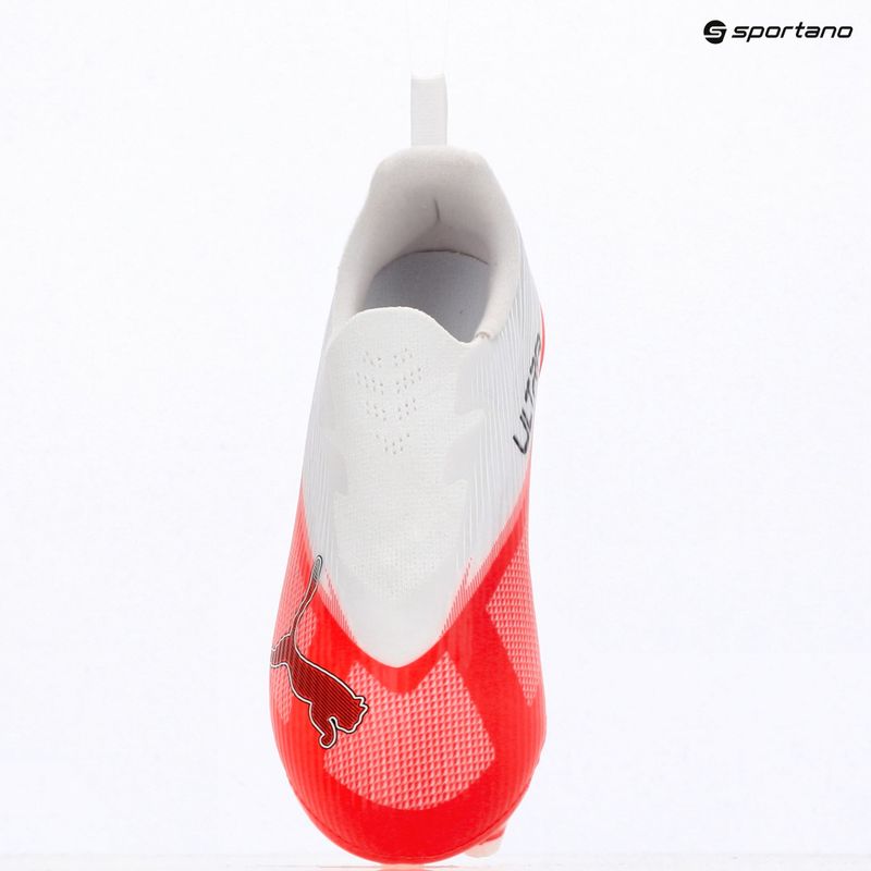 Детски футболни обувки PUMA Ultra 7 Match LL FG/AG Jr ultra red/puma black/puma white 9