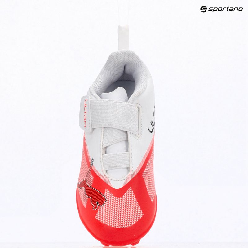 Детски футболни обувки PUMA Ultra 7 Play V FG/AG RB Jr ultra red/puma black/puma white 9