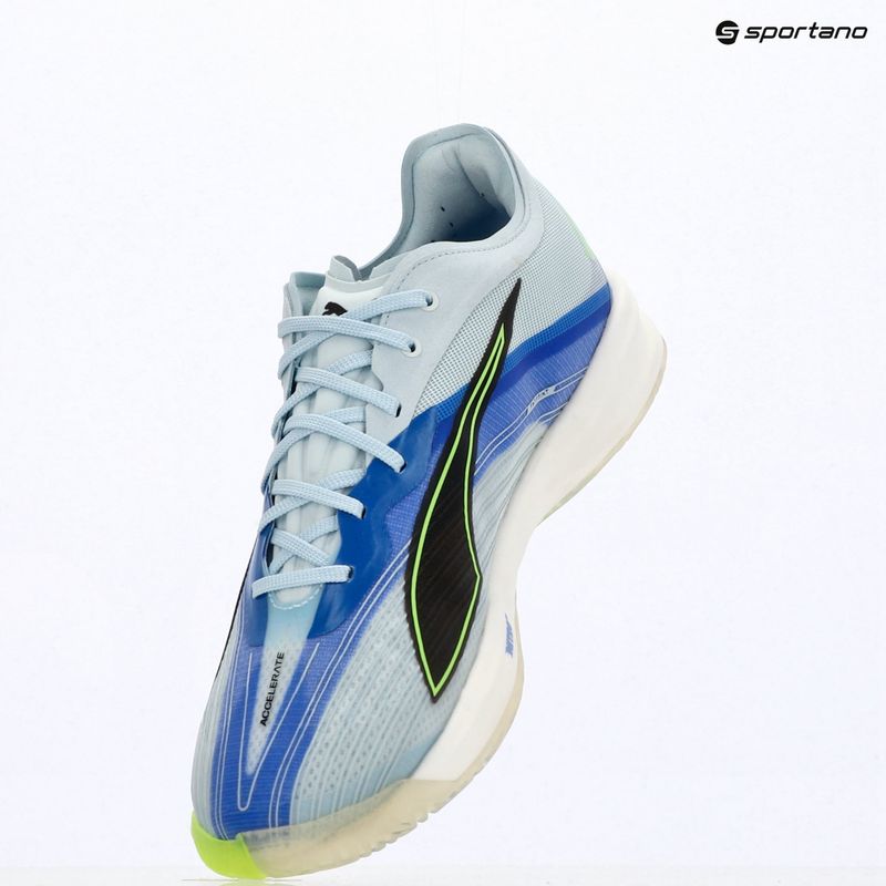 Обувки за хандбал PUMA Accelerate Nitro SQD 5 aqua glow/puma black/green glare/royal sapphire 9