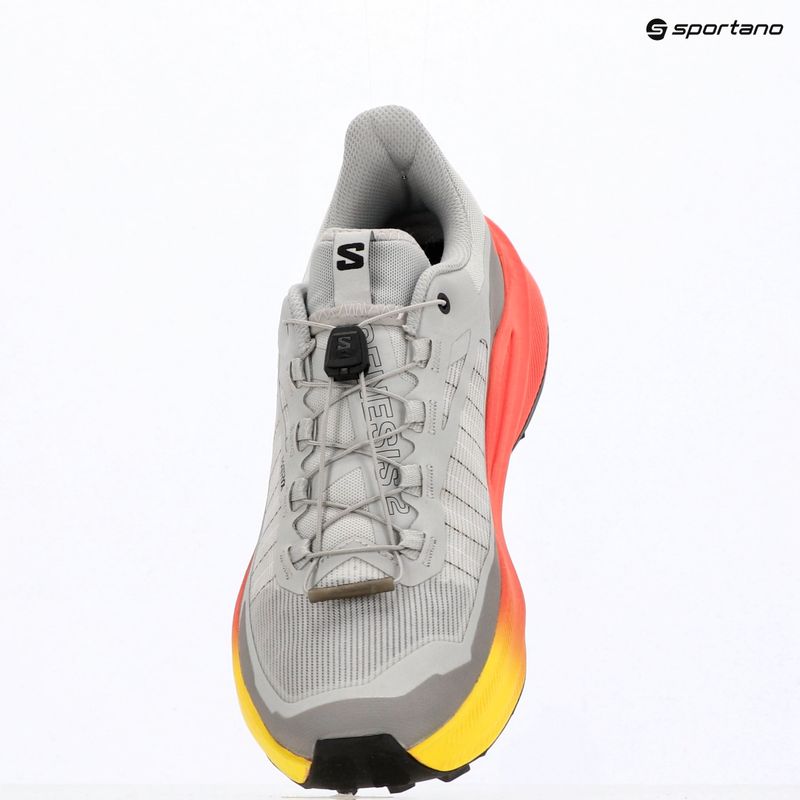 Мъжки обувки за бягане  Salomon Genesis 2 gray violet/safety yellow 9