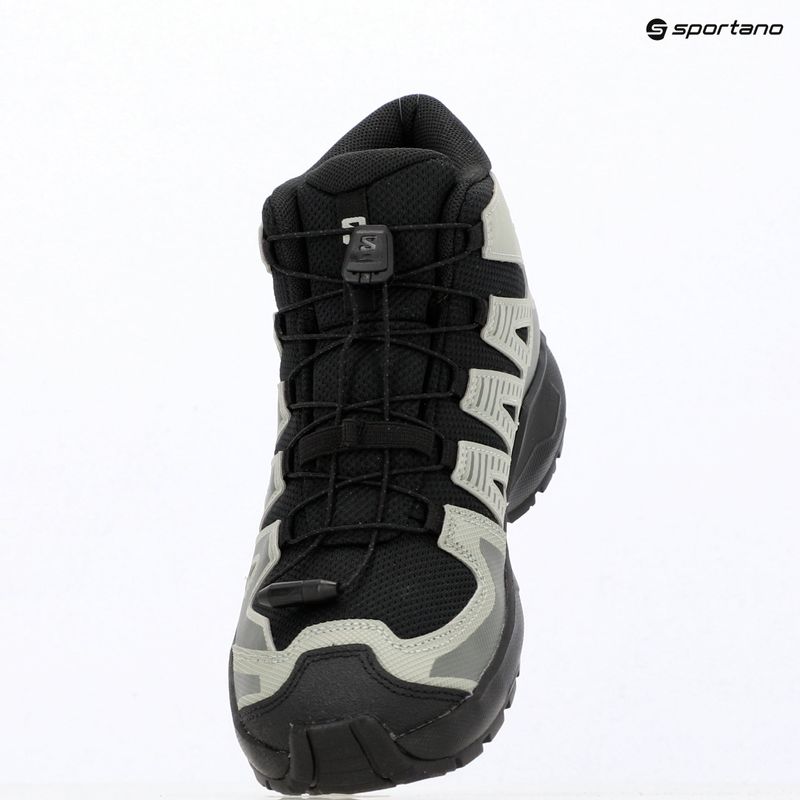 Детски туристически обувки Salomon XA PRO MID Waterproof black/sedona sage 6