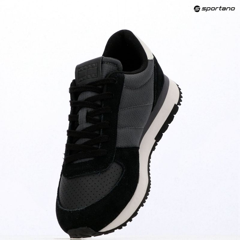 Мъжки обувки Tommy Jeans Runner Flag Mix washed black/stratus grey 9