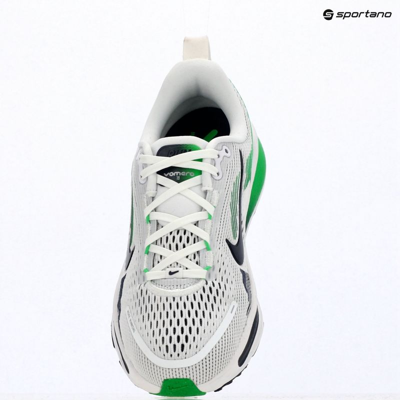 Маратонки за бягане Nike Vomero 18 бяло/зелено искрящо/тъмносиньо 16