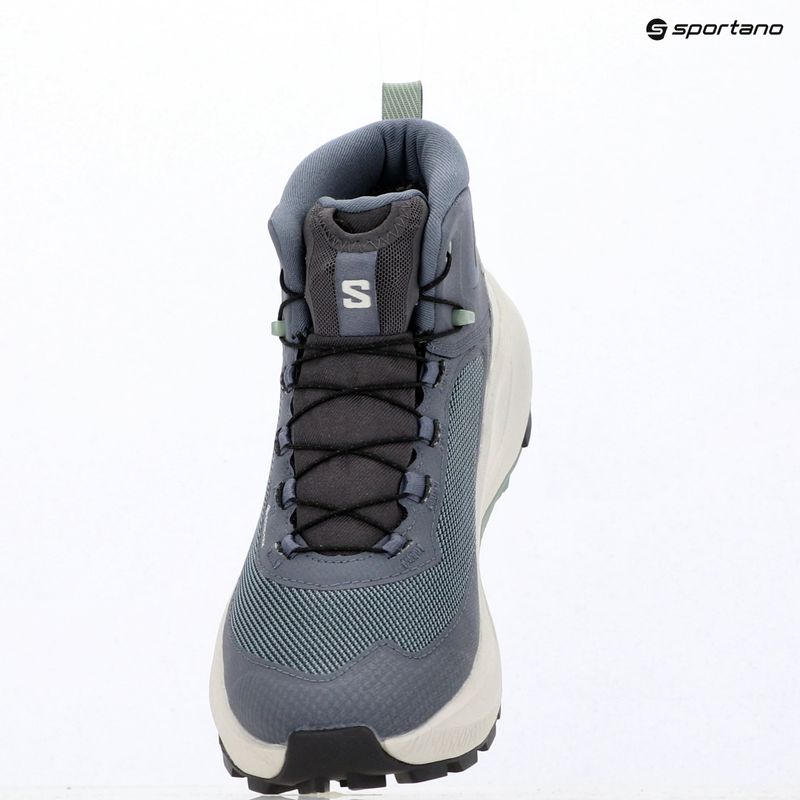 Дамски туристически обувки Salomon Genesis Mid GTX grisaille/green milieu 15