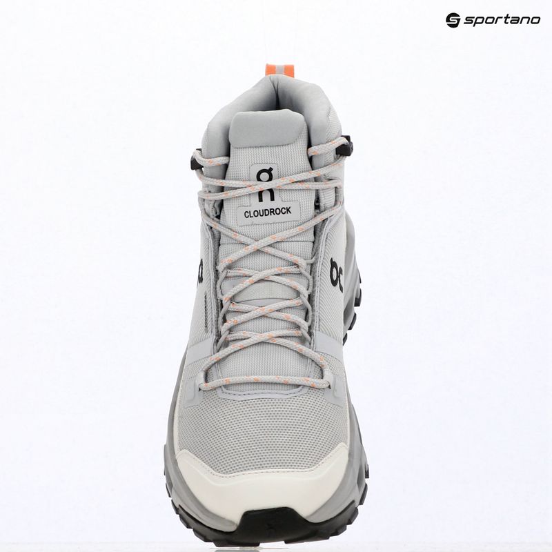 Дамски туристически обувки On Cloudrock Mid Waterproof glacier/alloy 15