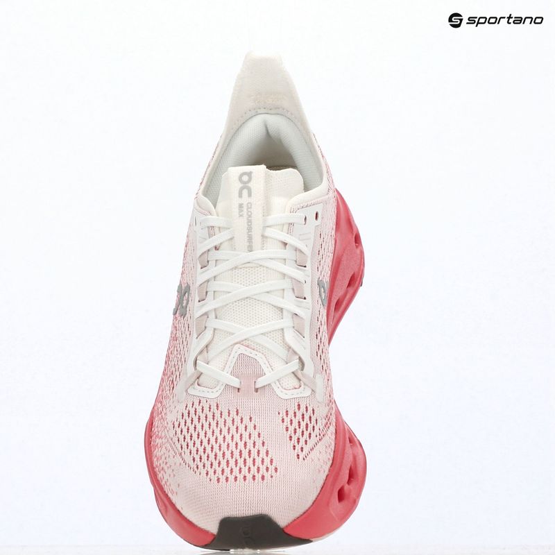 Дамски обувки за бягане On Cloudsurfer Max white/camellia 16
