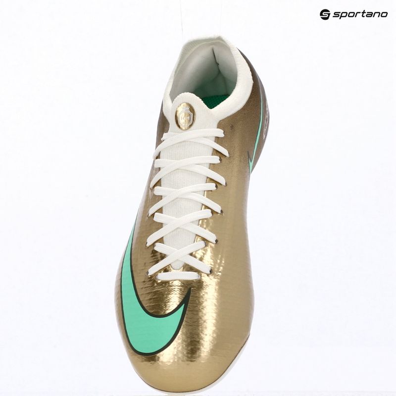 Детски футболни обувки Nike Jr. Vapor 17 Pro "Kylian Mbappé" Metallic Gold/Green Glow 9