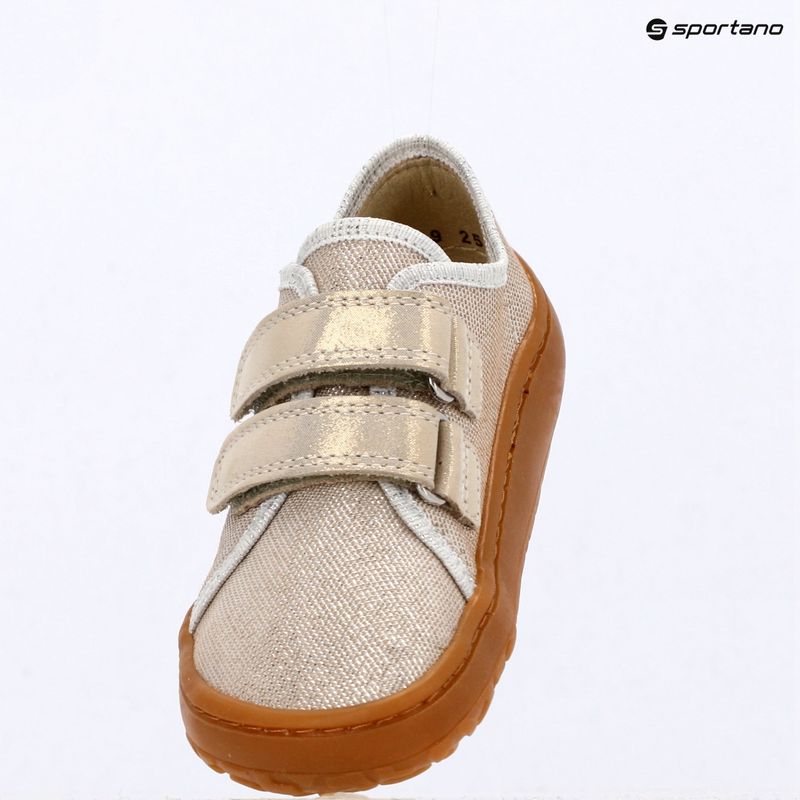 Детски обувки barefoot Froddo Canvas gold shine 8