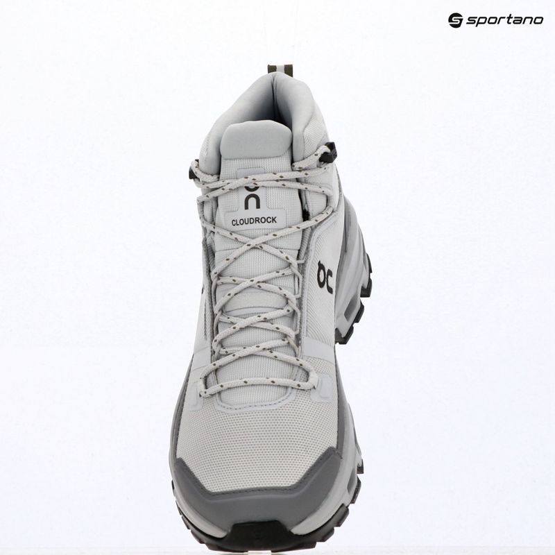 Мъжки туристически обувки On Cloudrock Mid Waterproof glacier/alloy 7