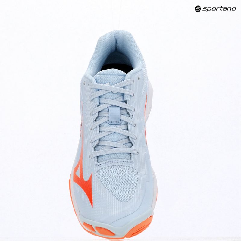 Дамски обувки за волейбол Mizuno Wave Lightning Pro blue finch/lava orange/flamingo coral 15