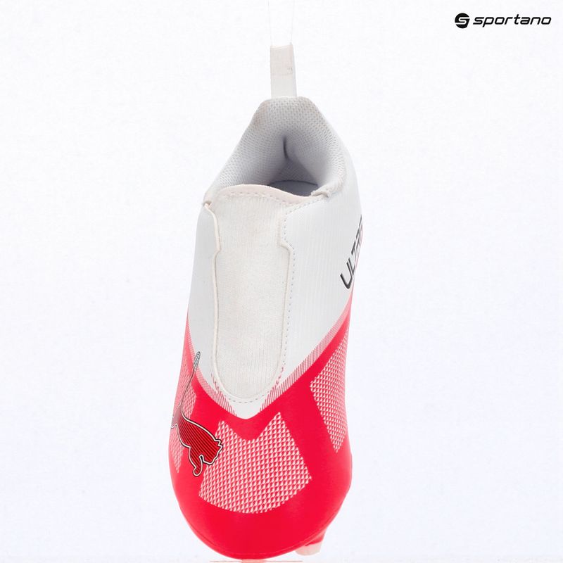 Детски футболни обувки Puma Ultra 7 Play LL FG/AG Jr Ultra Red/Puma Black/Puma White 8
