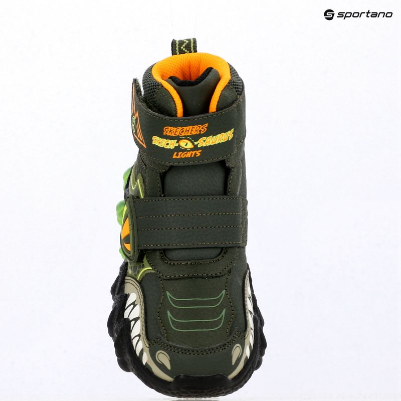 Детски ботуши за сняг SKECHERS Skech-O-Saurus Lights 2.0 green 16