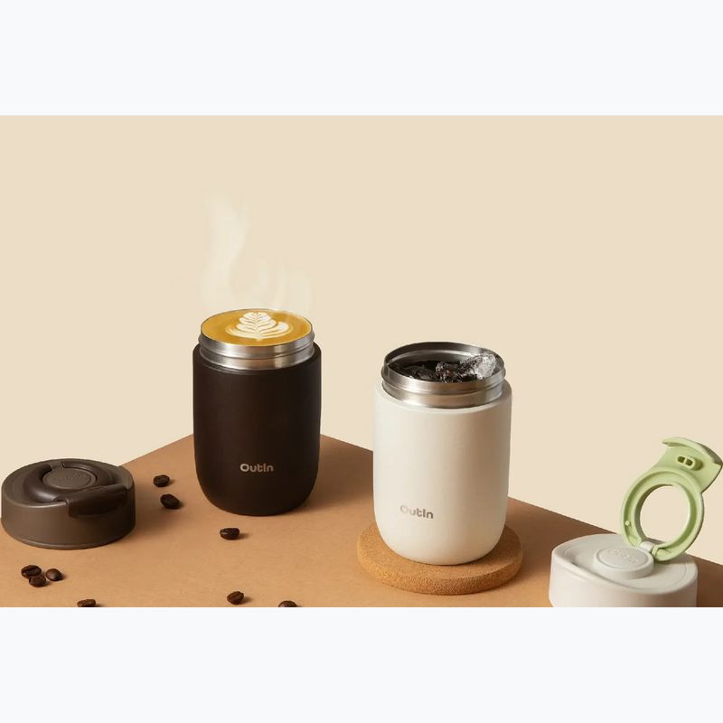 Термо чаша OutIn Travel Tumbler 350 ml sand white 3