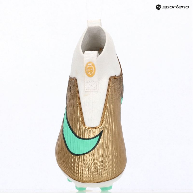 Детски футболни обувки Nike Jr. Mercurial Superfly 11 Academy "Kylian Mbappé" metallic gold/green glow 16