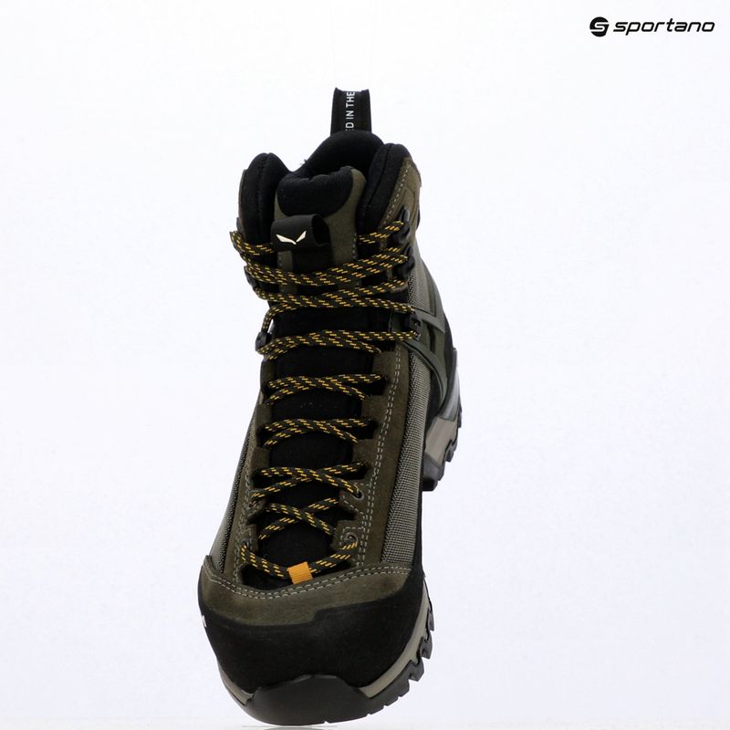 Мъжки високопланински обувки Salewa MTN Trainer 3 Tech Mid GTX в цвят избледняло зелено/нощна гора 15