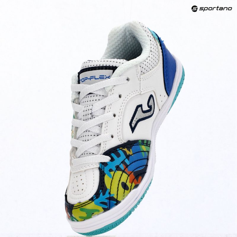 Детски футболни обувки Joma Top Flex Jr IN white 14