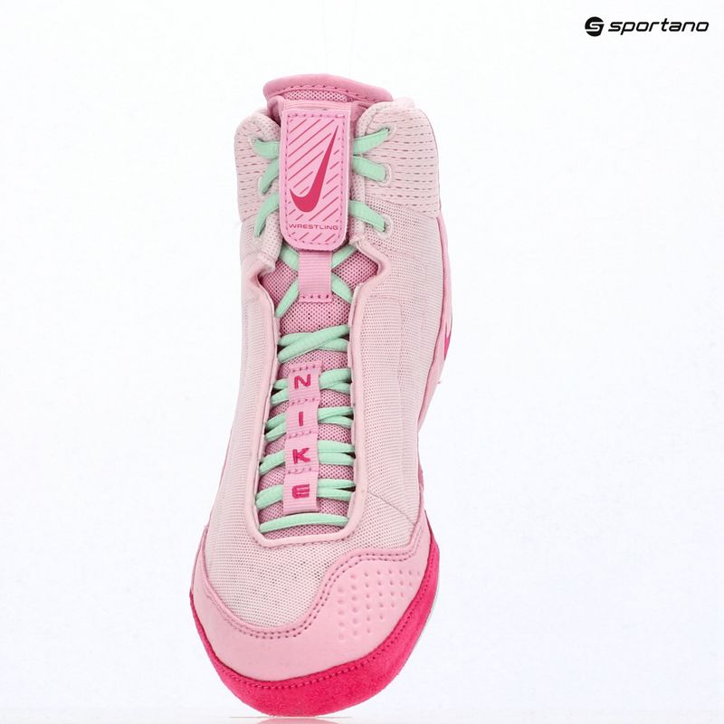 Обувки за борба Nike Inflict 4 pink foam/desert pink/pink rise/rrtic green 9