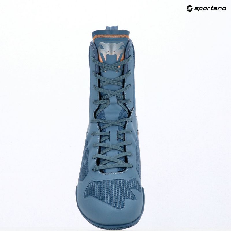 Боксьорски обувки Venum Elite Neo Boxing steel blue/orange 14