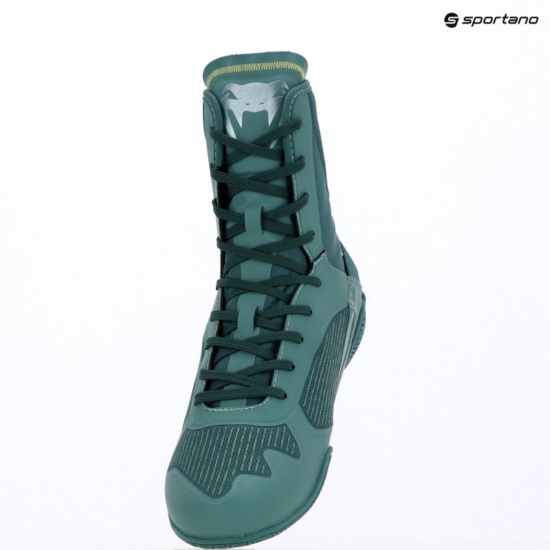Боксьорски обувки Venum Elite Neo Boxing green/neon yellow 14