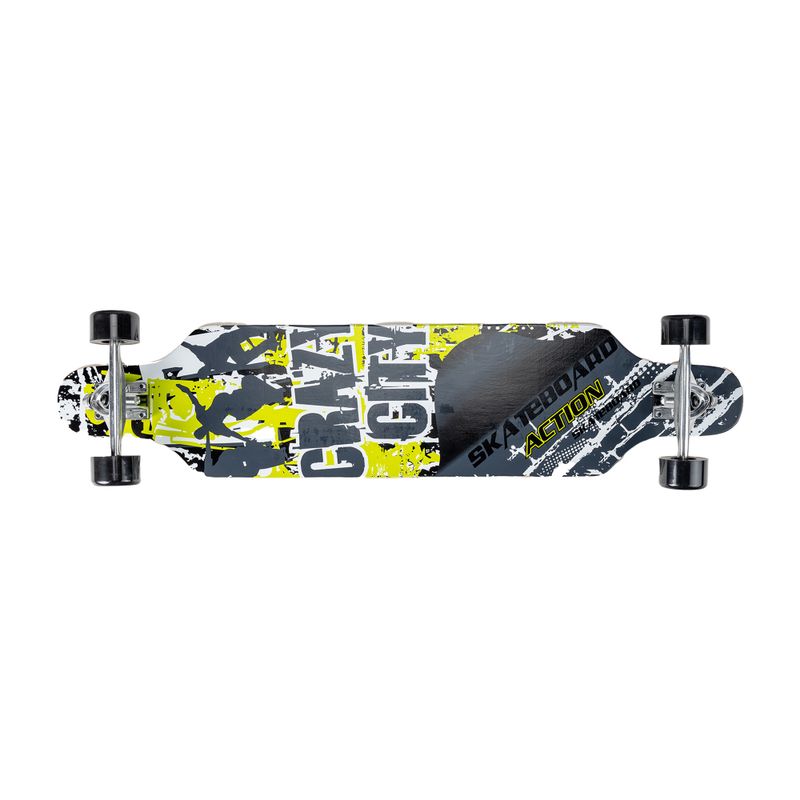 Механичен лонгборд Crossy 40x9 PW черен 828