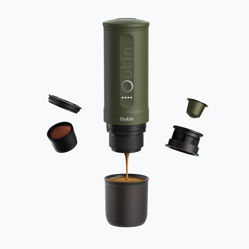 Преносима кафе машина OutIn Nano Portable Espresso forest green 2