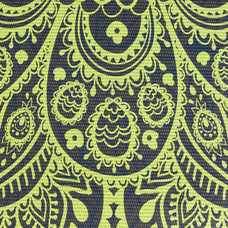 Постелка за йога Gaiam Premium Sundial Layers 6 mm black/navy/yellow 6